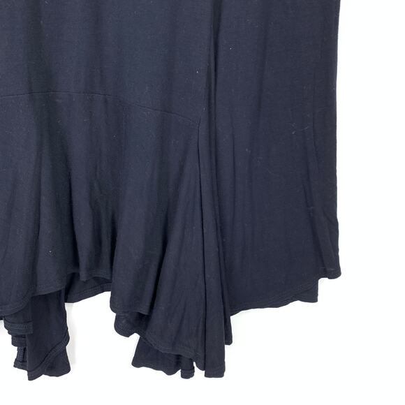 A.L.C. Dress Women's Sz Small High Low Tank Flared Hem Sleeveless Navy Blue - Picture 4 of 6